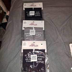 NWT- Three sets of Fun MOM LIFE Socks! Great Stocking Stuffers